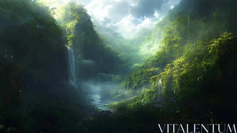 A Serene Canyon Sanctuary Where Waterfalls Dance