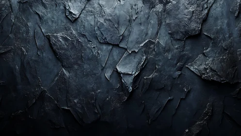 Dark Slate Stone Texture Background in Realistic Style.