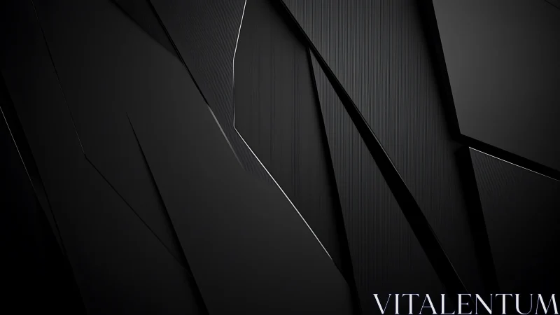 Soft black geometric lines creating calm modern depth.