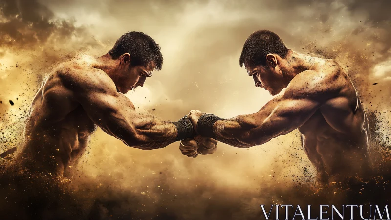 Two Fighters Meet in Epic Glowing Clash.