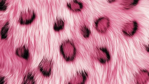 Pink and Black Leopard Print Texture Analysis.
