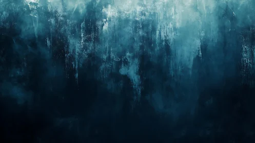 Moody Abstract Blue Texture with Atmospheric Brush Strokes.