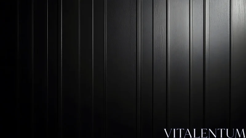 Midnight planks whisper softly in sleek vertical rhythm