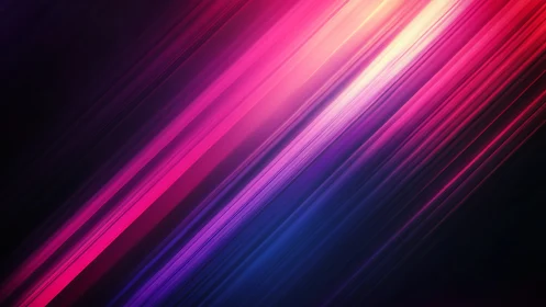 Diagonal neon light streaks form gradients with smooth motion blur
