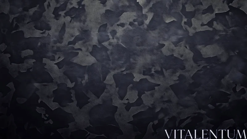 Monochrome camo texture creates a moody tactical backdrop