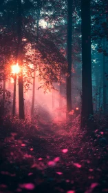Magical Forest Awakens in Glowing Twilight Wonder