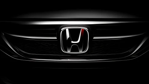 Front grille close-up with metallic H-shaped emblem detail.