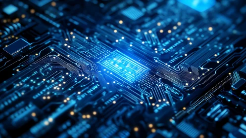 Neon logic highway where glowing circuits whisper data dreams.