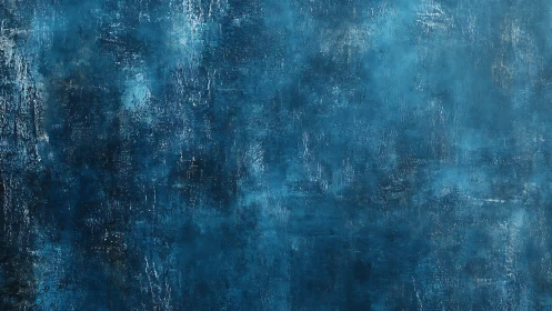 Textured cobalt pigment field with stratified light diffusion.