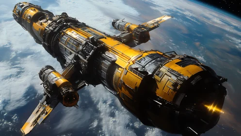 Large modular spacecraft orbits above Earth’s upper atmosphere