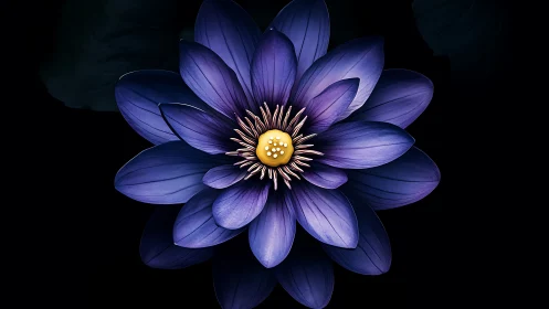 Purple Petals Ignite: Galaxy Bloom Explodes Against Velvet Night