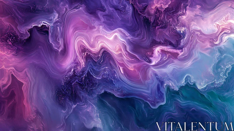 Nebula-tide dreams swirl in violet, magenta and teal haze.