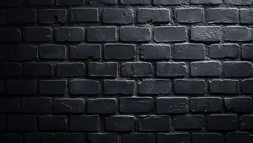 Moody dark brick wall with soft light and quiet texture.