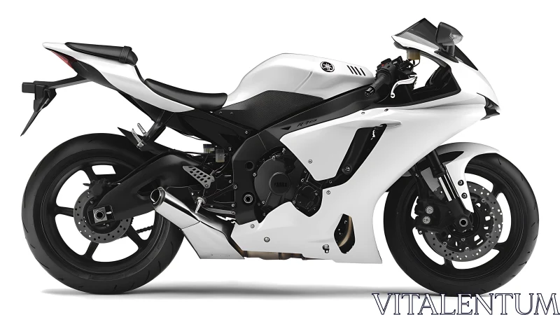 Sleek white sport motorcycle ready for everyday escapes.