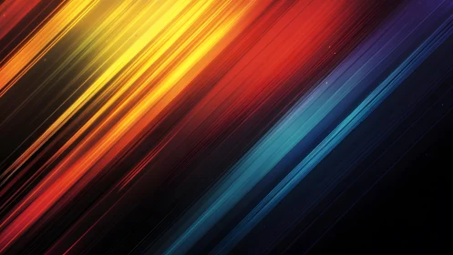 Vivid diagonal light streaks in abstract digital art style.