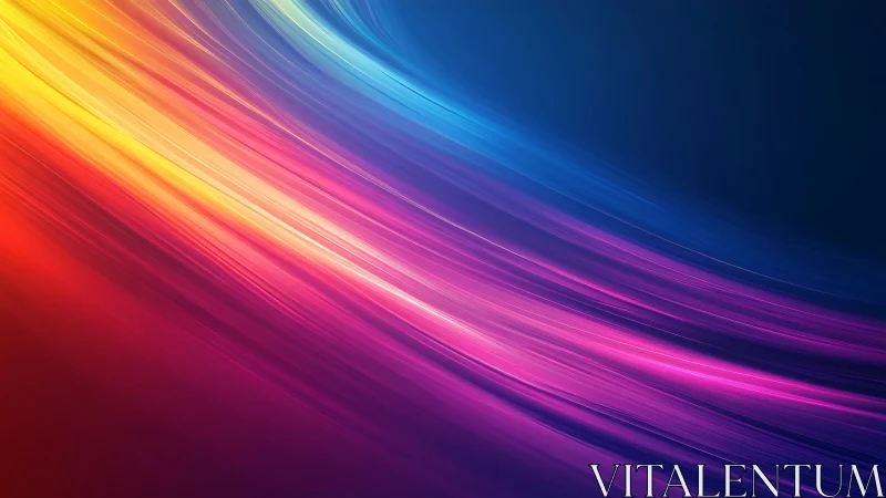 Spectrum light trails arc across deep gradient space.