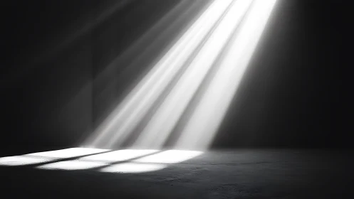 Soft daylight pouring through a window into quiet shadows.