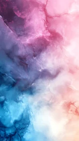 Chromatic nebula gradient with turbulent volumetric diffusion.