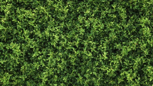 Gentle wall of bright green leaves calms the wandering eye