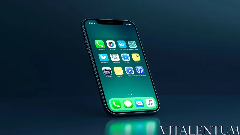 Glowing smartphone illuminates your digital world.