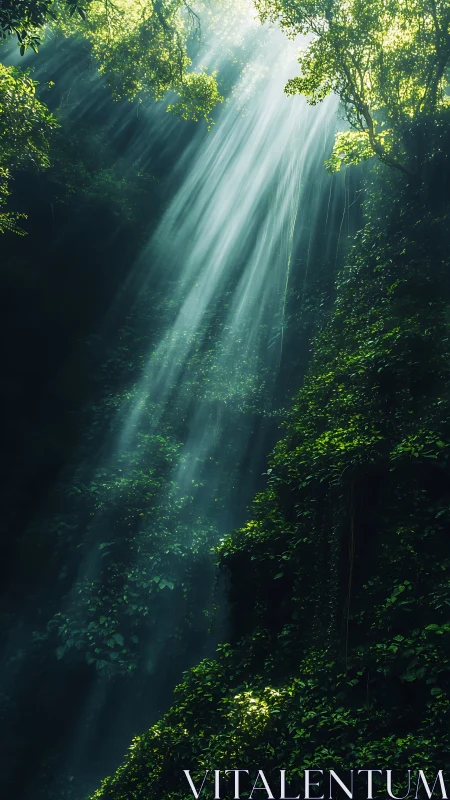 Sunlight Through the Canopy: Nature's Cathedral.