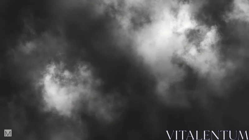 Ghostly storm clouds quietly carve windows of light