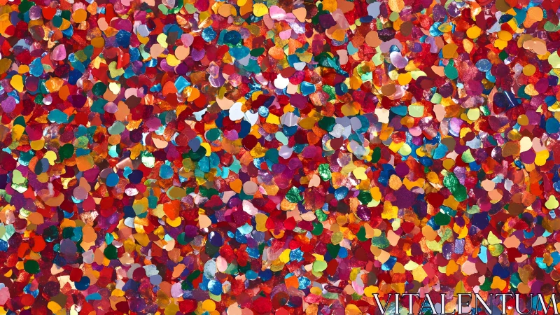 Vibrant Multicolored Confetti Abstract Art Pattern Background.