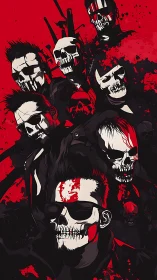 Skull-masked renegades rise from the crimson blackout storm