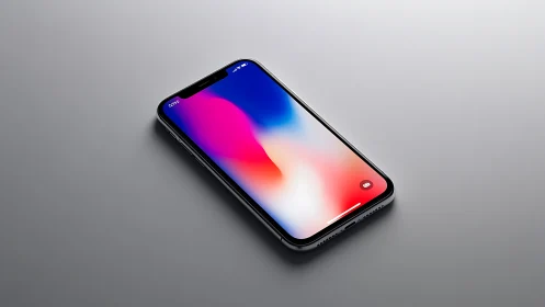 Premium Smartphone Display Rendered in Isometric Product Photography.