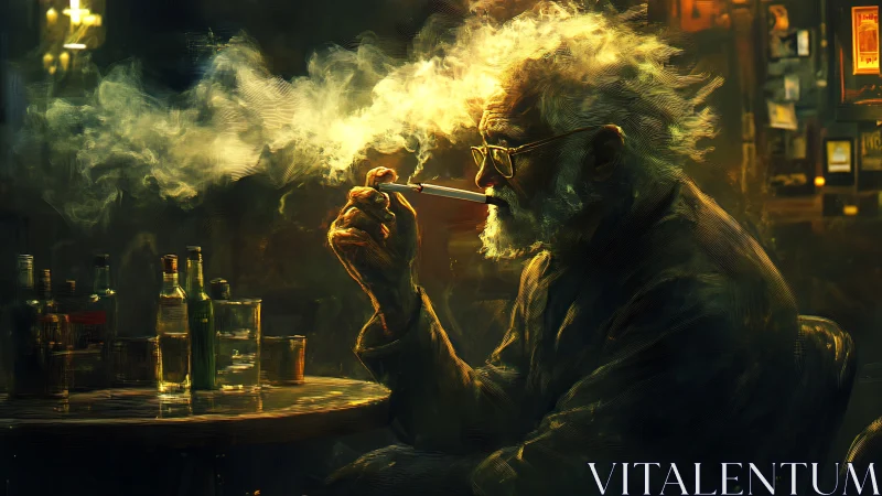 Smoky night reflections with a thoughtful old storyteller.