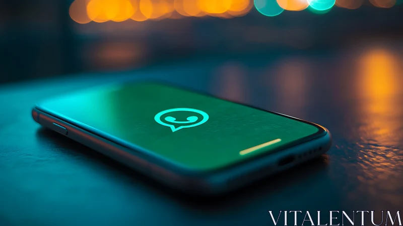 Glowing Chat App Welcomes You with Vibrant Neon Light
