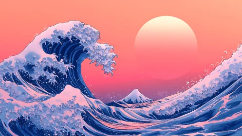 Spectral ocean wave dynamics under exaggerated solar horizon.