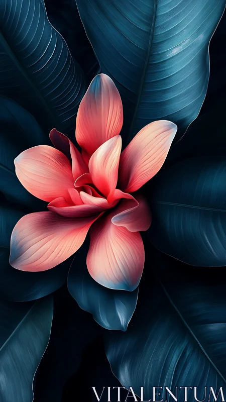 Digital close-up shows central flower against dark foliage