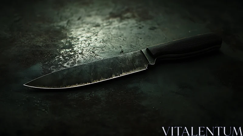 Obsidian Edge: A Chef's Instrument Waits in Shadow.