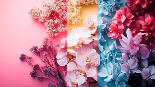 Chromatic Blooms Orchestrate a Symphonic Color Gradient.