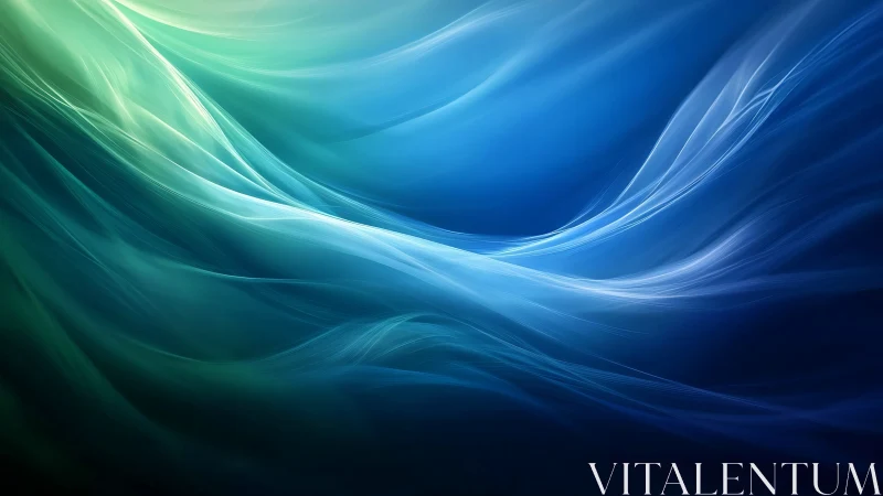 Oceanlight currents swirl in luminous teal and sapphire veil.