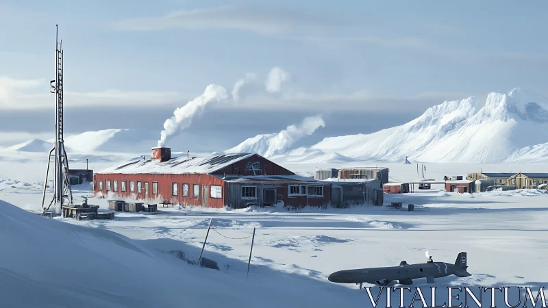 Remote Arctic Base Where Resilience Meets Frozen Beauty.