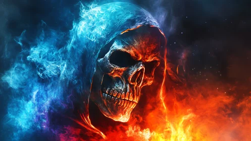 Thermodynamic skull specter in bifurcated plasma hood.