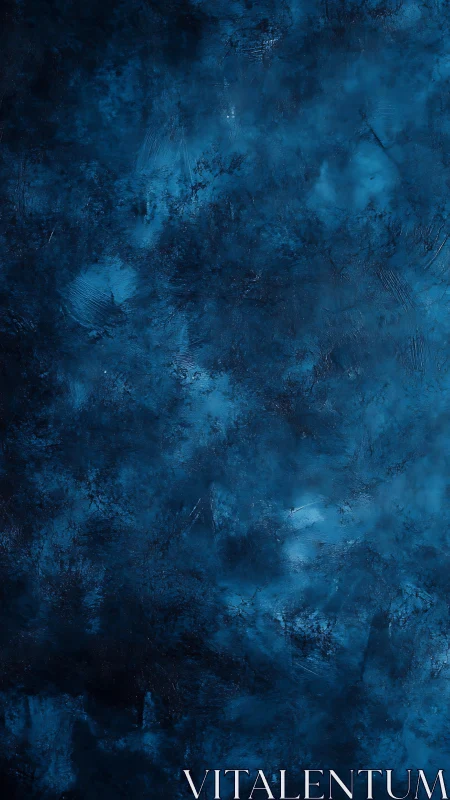 Textured blue abstract surface shows layered tonal variation