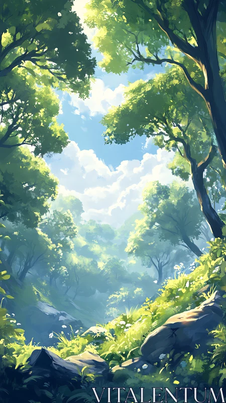 Forest Sanctuary Beneath Open Skies.