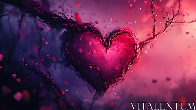 Glowing Heart Comes Alive With Love