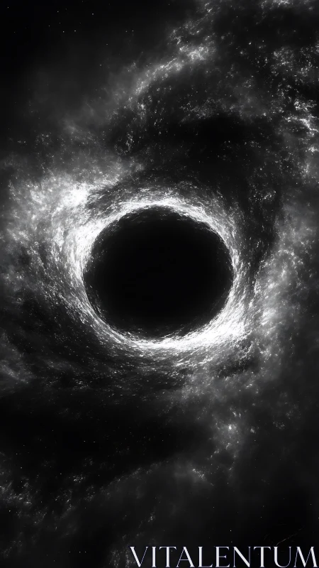 Galactic black hole core with luminous accretion ring