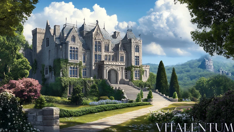 Grand hilltop manor welcomes visitors with gentle elegance