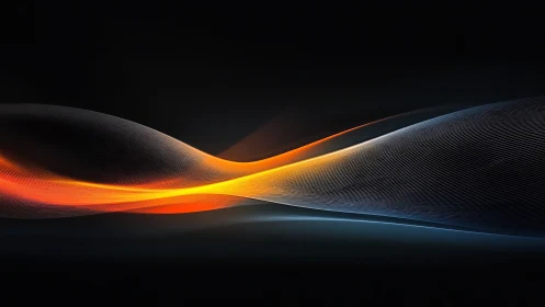 Parametric lightwave ribbons with thermal to cool spectral gradient