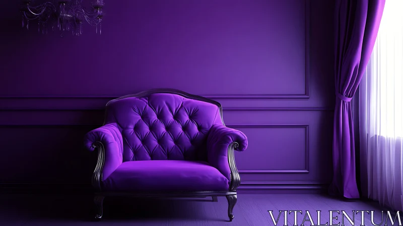 Velvet throne in ultraviolet silence, basking by sheer light.