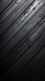 Midnight timber boards gleam with quiet industrial drama.