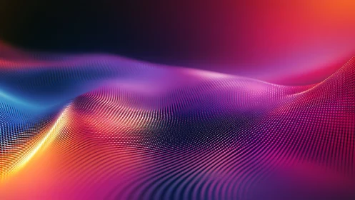 Chromatic data waves forming luminous abstract gradient mesh.