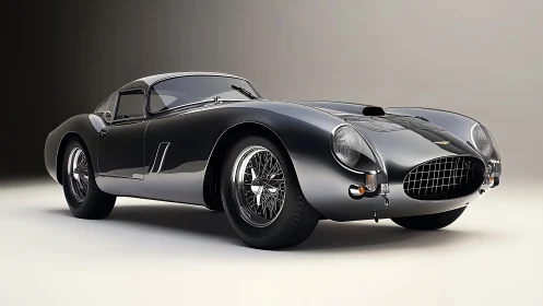 Midnight vintage racer purring under studio spotlight hush.