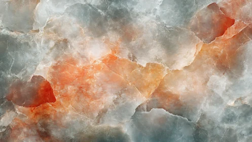 Mineral surface shows translucent crystalline stratification