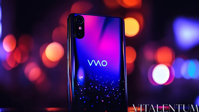 Vivo Smartphone Glows with Vibrant Neon Magic and Urban Energy